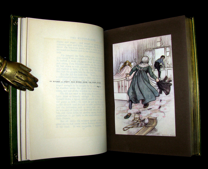 1909 Bayntun-Riviere Binding - Water-Babies Fairy Tale for a Land-Baby Illustrated by Warwick Goble. 1stED.