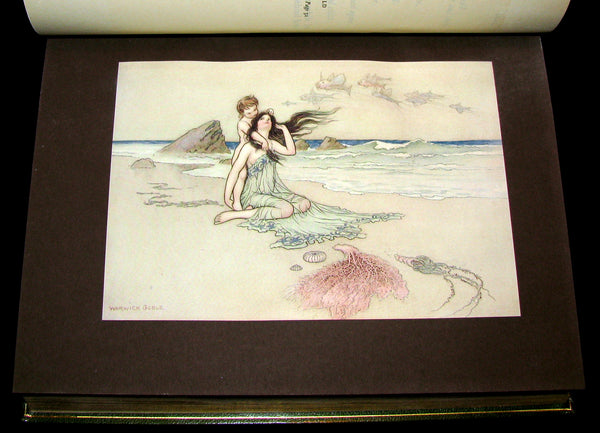 1909 Bayntun-Riviere Binding - Water-Babies Fairy Tale for a Land-Baby Illustrated by Warwick Goble. 1stED.