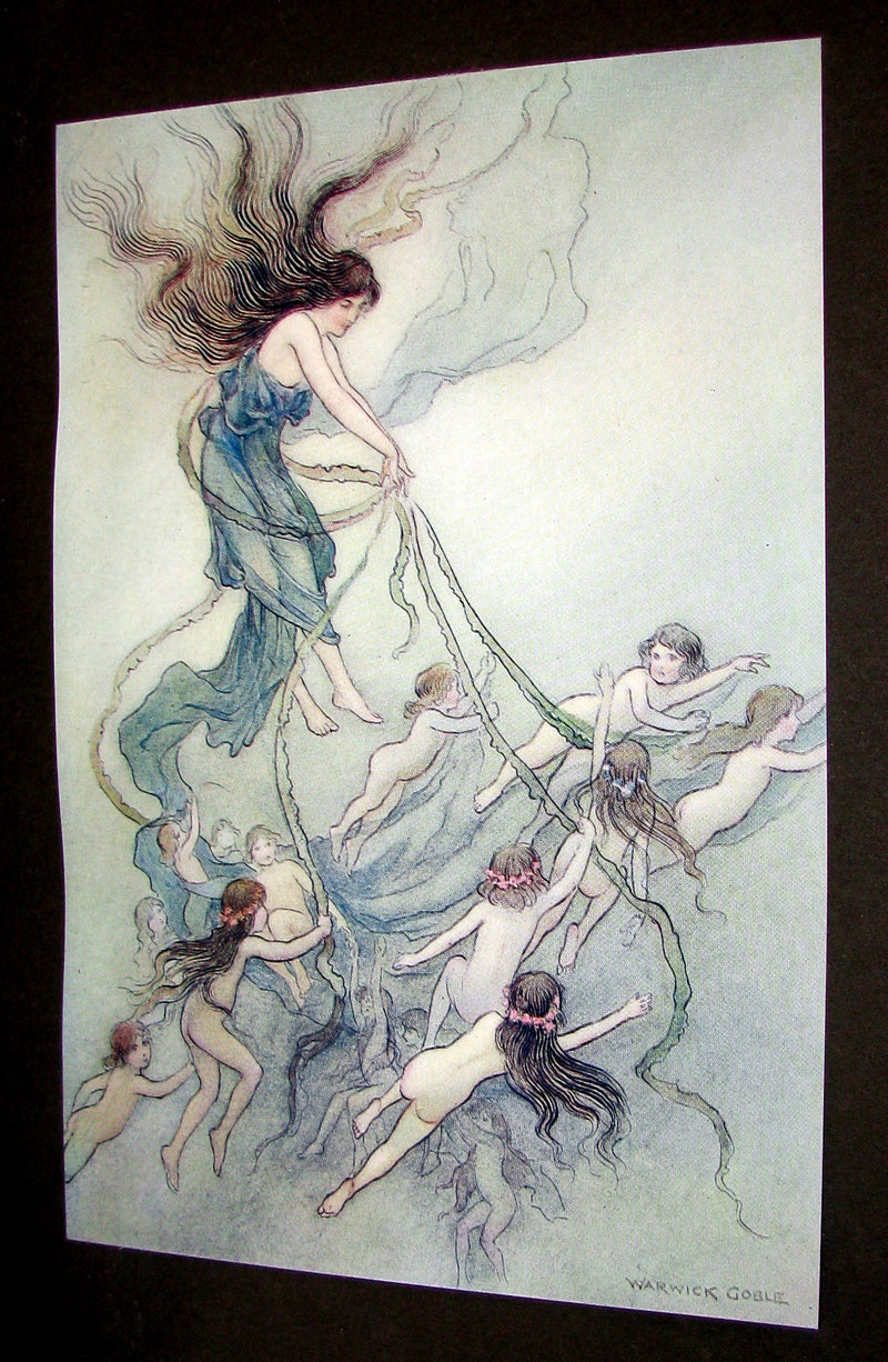 1909 Bayntun-Riviere Binding - Water-Babies Fairy Tale for a Land-Baby Illustrated by Warwick Goble. 1stED.