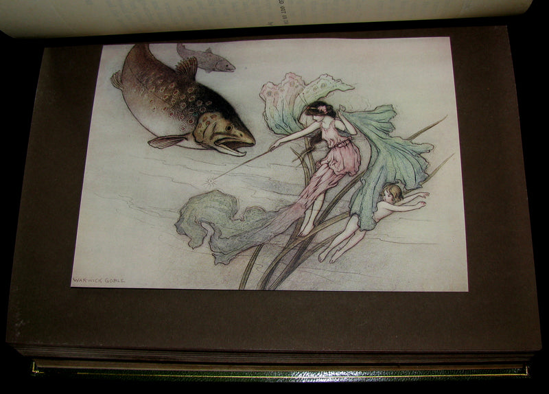 1909 Bayntun-Riviere Binding - Water-Babies Fairy Tale for a Land-Baby Illustrated by Warwick Goble. 1stED.