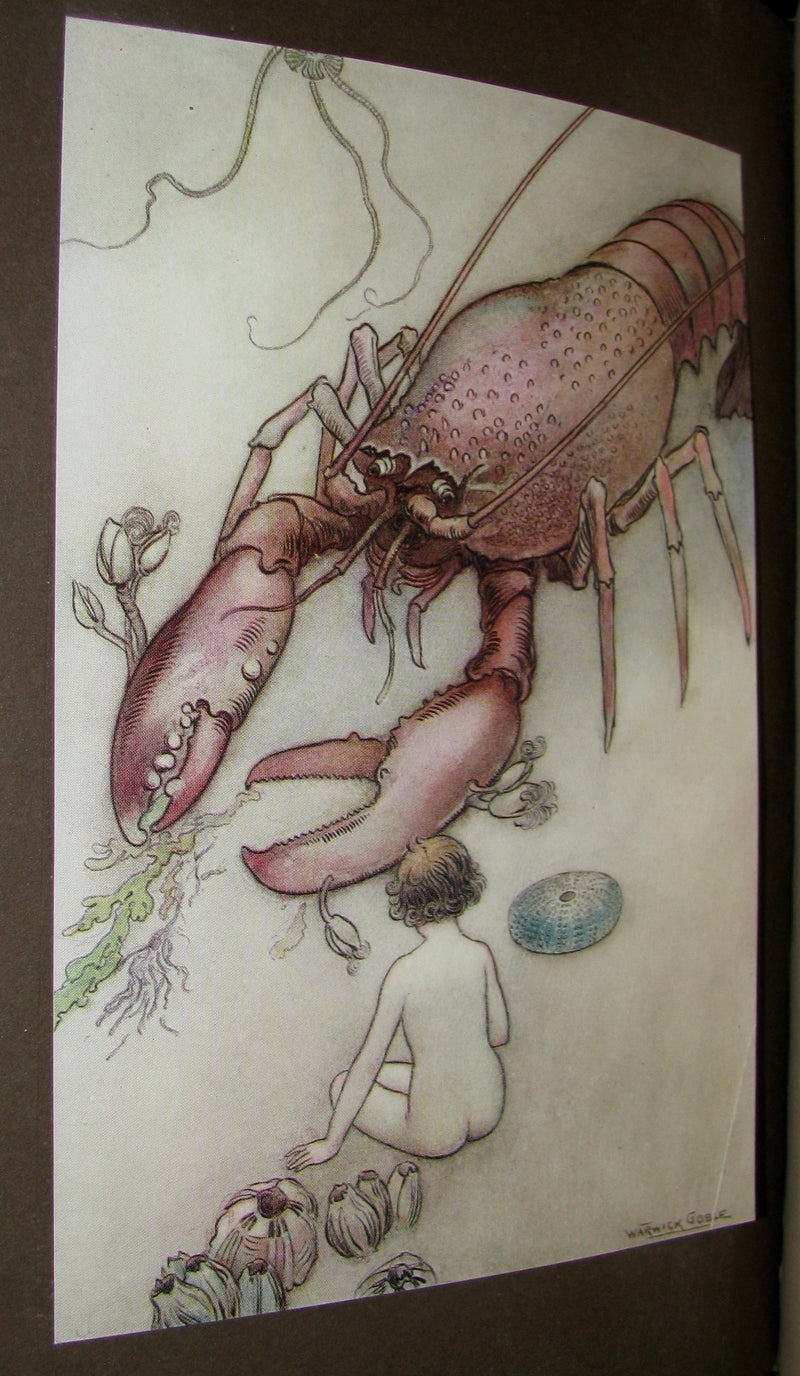 1909 Bayntun-Riviere Binding - Water-Babies Fairy Tale for a Land-Baby Illustrated by Warwick Goble. 1stED.