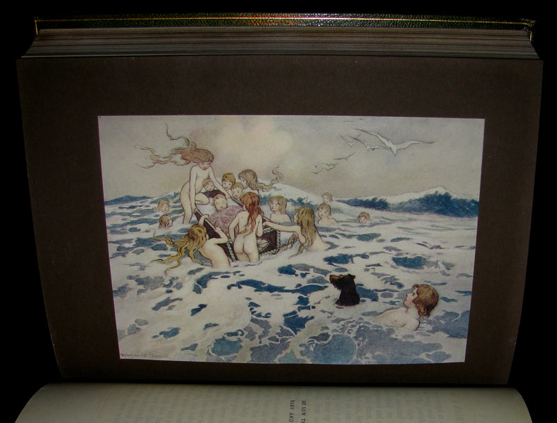 1909 Bayntun-Riviere Binding - Water-Babies Fairy Tale for a Land-Baby Illustrated by Warwick Goble. 1stED.