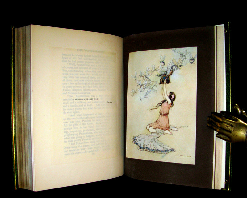 1909 Bayntun-Riviere Binding - Water-Babies Fairy Tale for a Land-Baby Illustrated by Warwick Goble. 1stED.