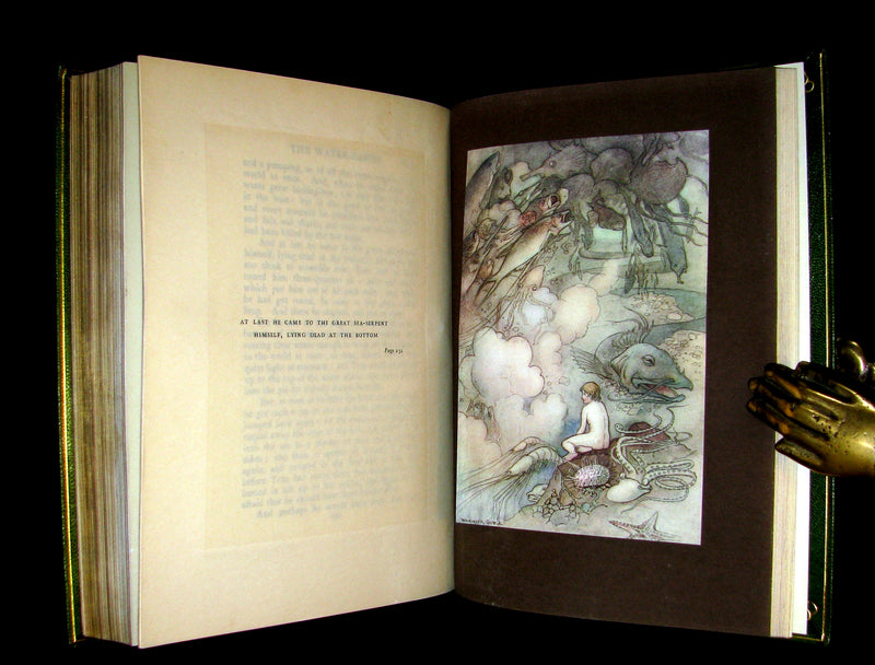 1909 Bayntun-Riviere Binding - Water-Babies Fairy Tale for a Land-Baby Illustrated by Warwick Goble. 1stED.