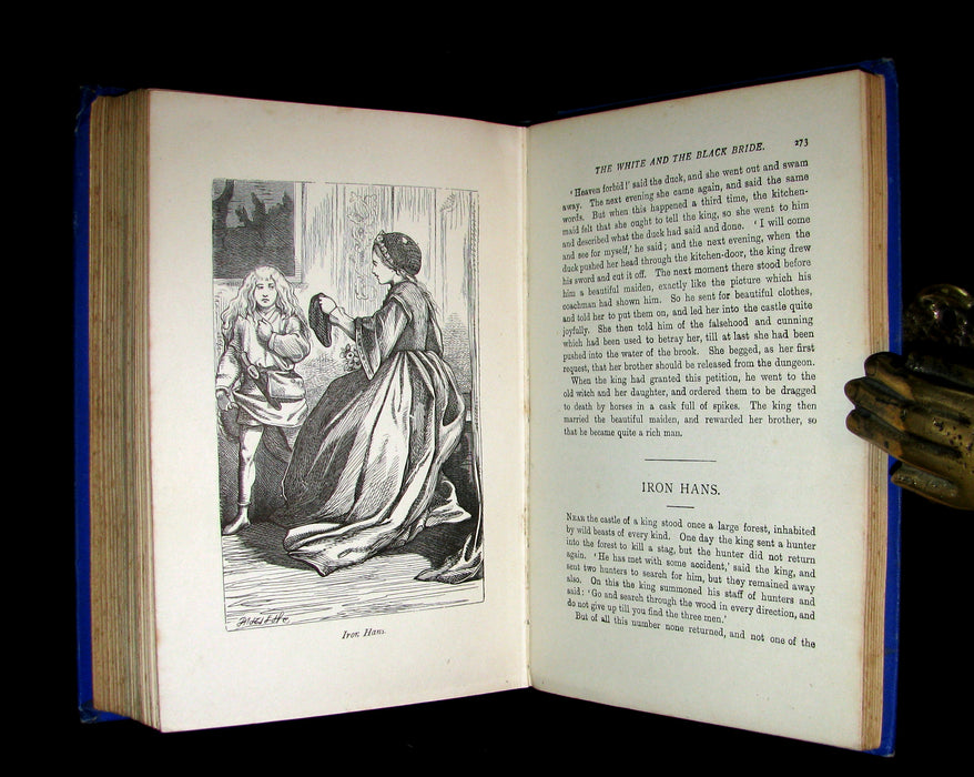 1890 Rare Victorian Book -  Brothers Grimm's FAIRY TALES illustrated.