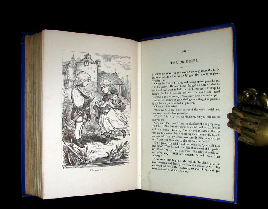 1890 Rare Victorian Book -  Brothers Grimm's FAIRY TALES illustrated.