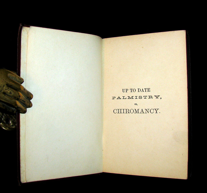 1880 Scarce Book - Up-to-Date PALMISTRY / Chiromancy, Physiognomy & Fortune-Telling by Noses.