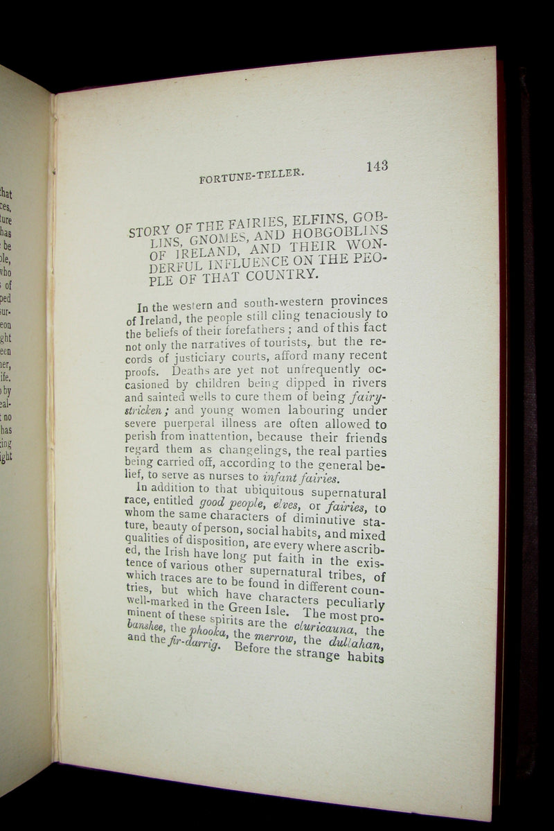 1880 Scarce Book - Up-to-Date PALMISTRY / Chiromancy, Physiognomy & Fortune-Telling by Noses.