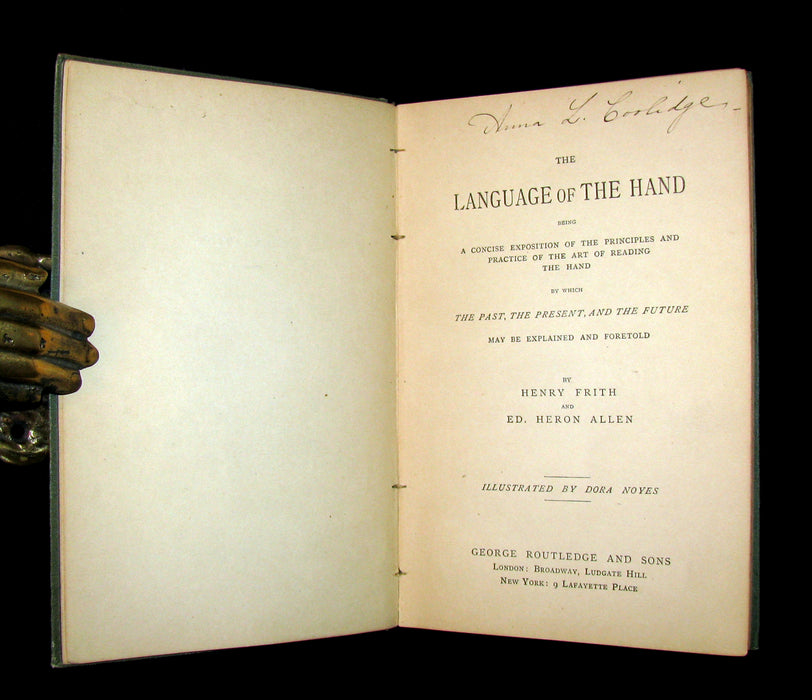 1890 Scarce PALMISTRY Book - The Language of the Hand -The Art of Reading the Hand by Henry Frith.