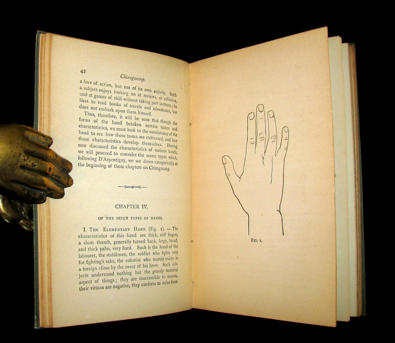 1890 Scarce PALMISTRY Book - The Language of the Hand -The Art of Reading the Hand by Henry Frith.