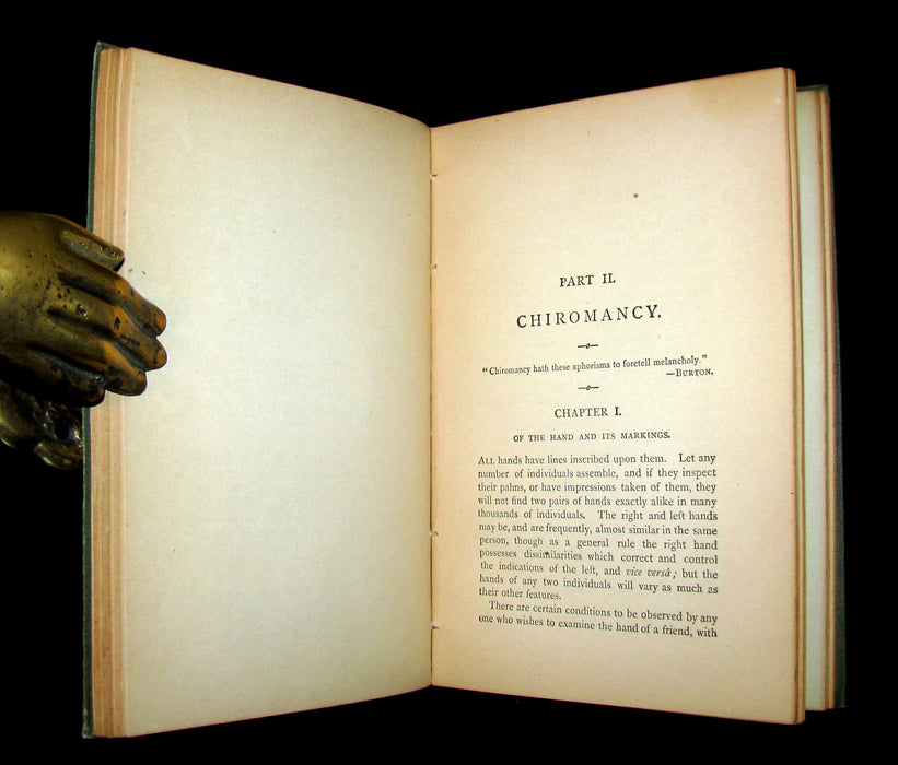 1890 Scarce PALMISTRY Book - The Language of the Hand -The Art of Reading the Hand by Henry Frith.