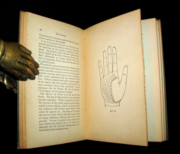 1890 Scarce PALMISTRY Book - The Language of the Hand -The Art of Reading the Hand by Henry Frith.