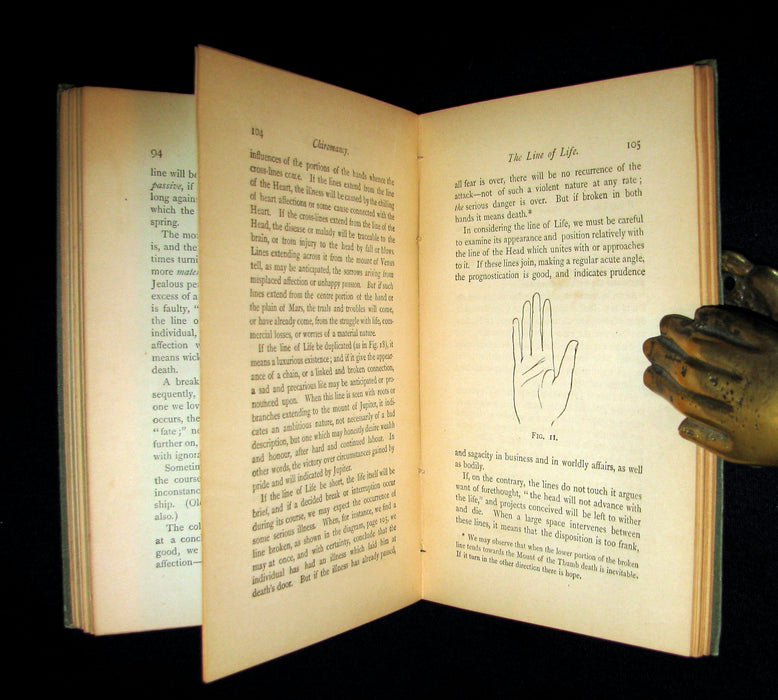 1890 Scarce PALMISTRY Book - The Language of the Hand -The Art of Reading the Hand by Henry Frith.