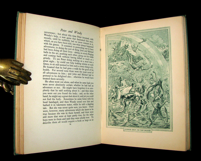 1935 Scarce Book  - Peter Pan - Peter and Wendy by J.M. Barrie Illustrated by F.D. Bedford.
