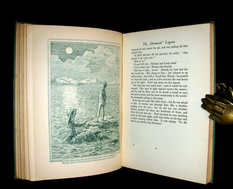 1935 Scarce Book  - Peter Pan - Peter and Wendy by J.M. Barrie Illustrated by F.D. Bedford.