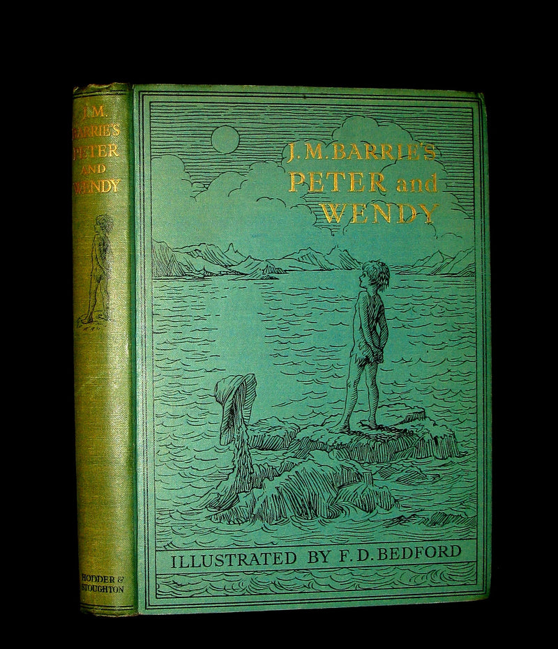 1935 Scarce Book  - Peter Pan - Peter and Wendy by J.M. Barrie Illustrated by F.D. Bedford.