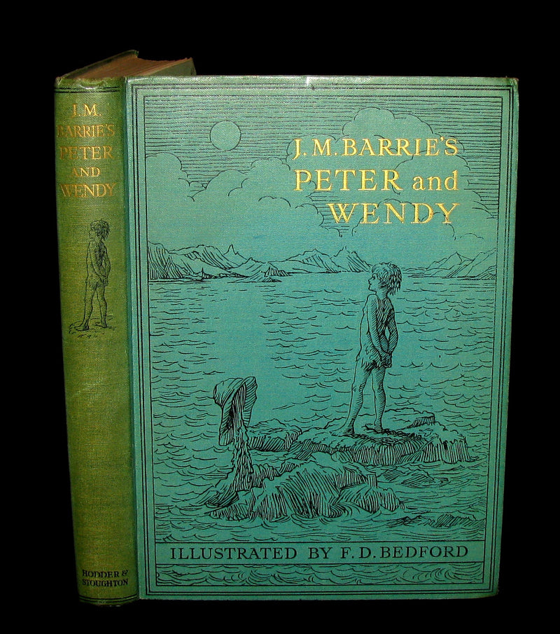 1935 Scarce Book  - Peter Pan - Peter and Wendy by J.M. Barrie Illustrated by F.D. Bedford.