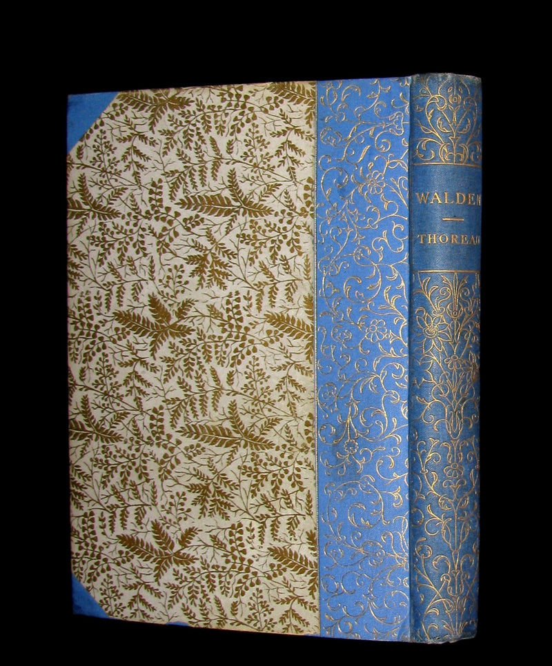 1888 Scarce Victorian Book - WALDEN by Henry David Thoreau.