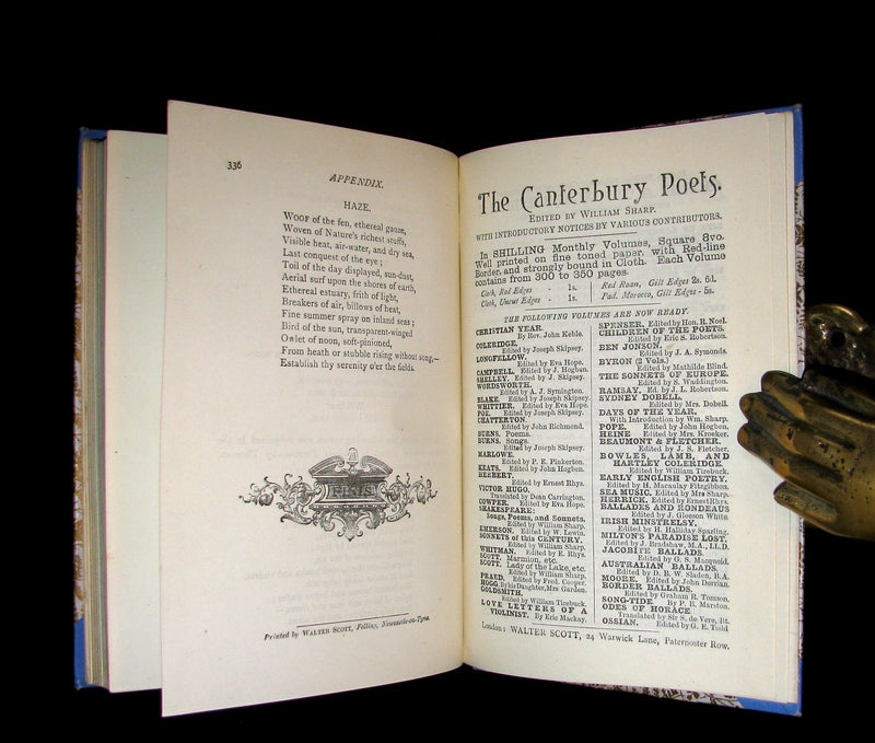 1888 Scarce Victorian Book - WALDEN by Henry David Thoreau.