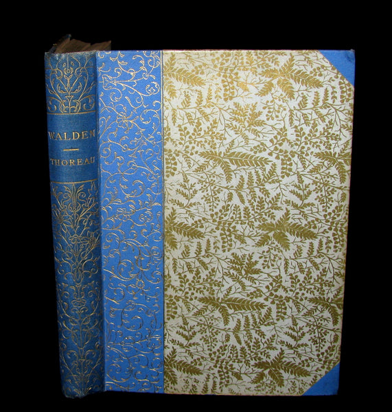 1888 Scarce Victorian Book - WALDEN by Henry David Thoreau.