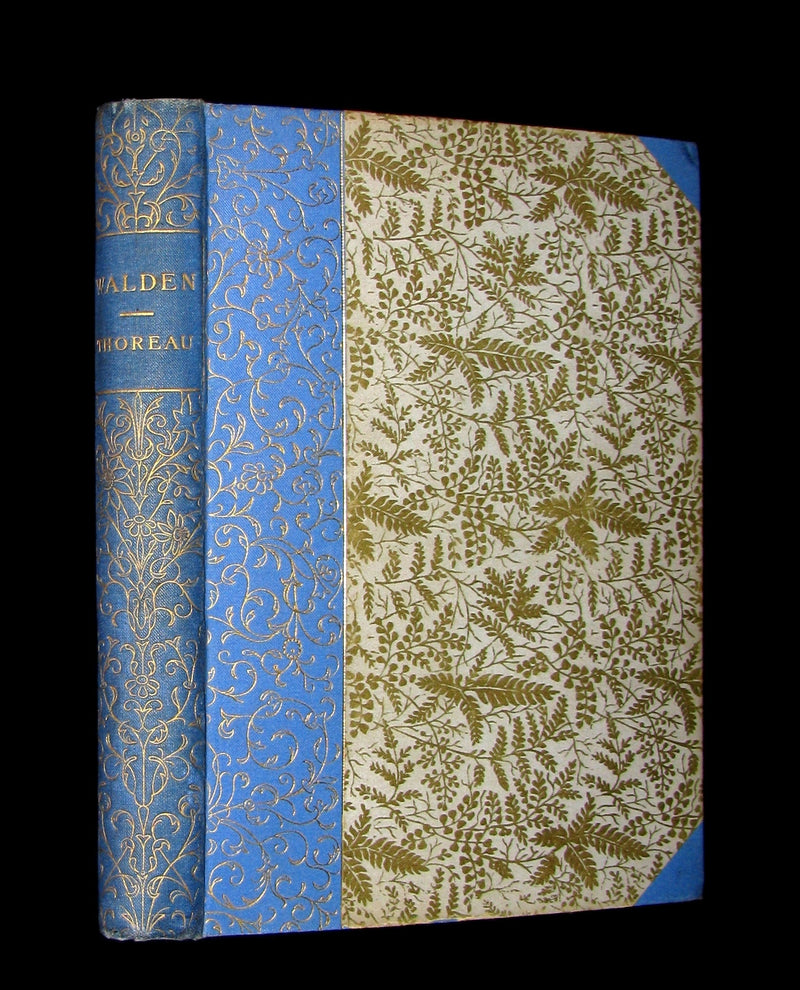 1888 Scarce Victorian Book - WALDEN by Henry David Thoreau.