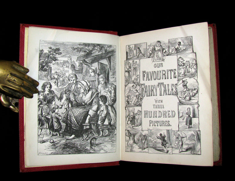 1858 Scarce First Edition - Our Favourite Fairy Tales with 300 illustrations by the Brothers Dalziel.