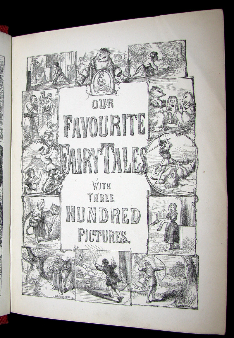 1858 Scarce First Edition - Our Favourite Fairy Tales with 300 illustrations by the Brothers Dalziel.