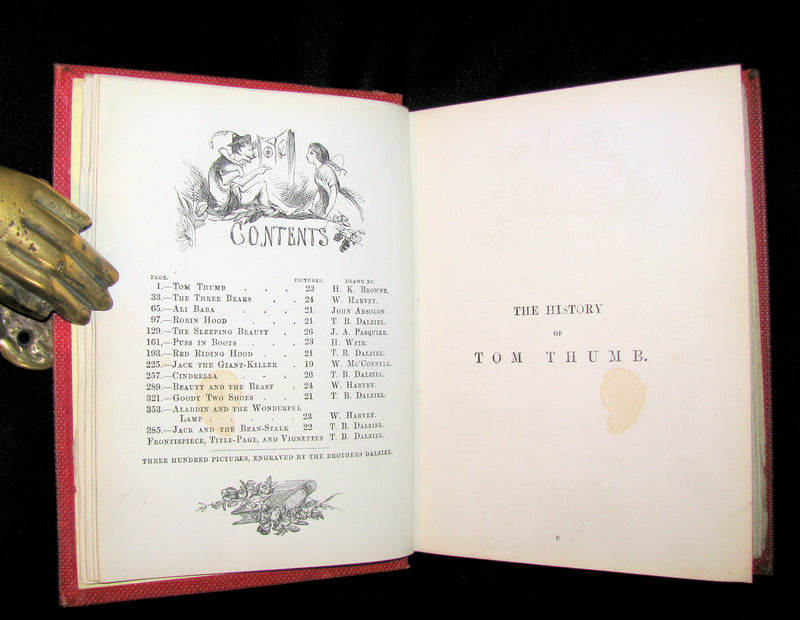 1858 Scarce First Edition - Our Favourite Fairy Tales with 300 illustrations by the Brothers Dalziel.