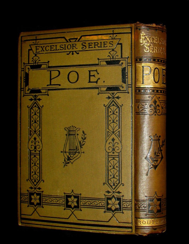 1890 Rare Victorian Book - Complete Poems by Edgar Allan POE (The Raven, Lenore, Ulalume, ...)