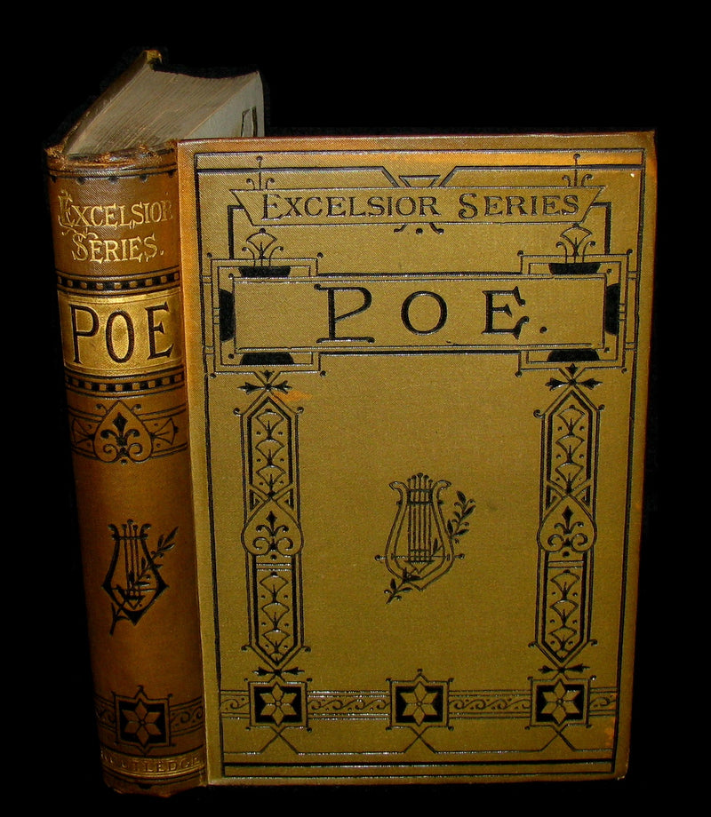1890 Rare Victorian Book - Complete Poems by Edgar Allan POE (The Raven, Lenore, Ulalume, ...)