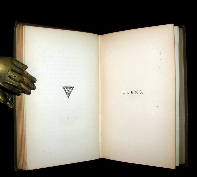 1890 Rare Victorian Book - Complete Poems by Edgar Allan POE (The Raven, Lenore, Ulalume, ...)