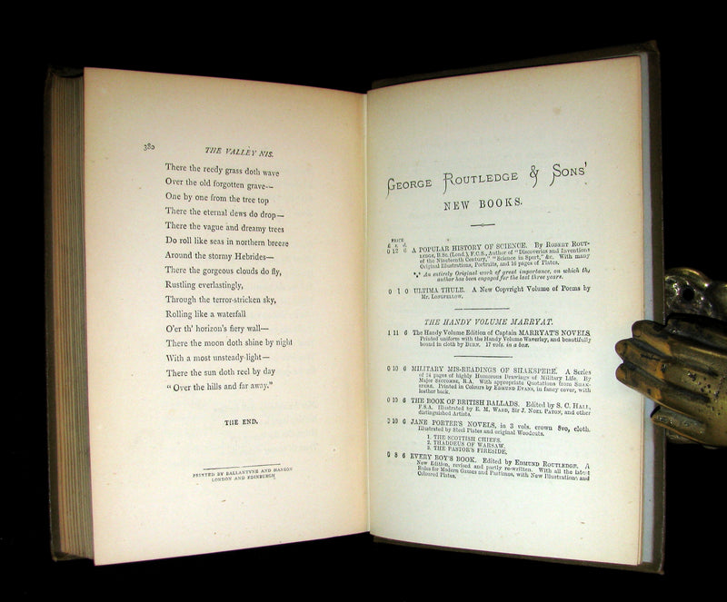 1890 Rare Victorian Book - Complete Poems by Edgar Allan POE (The Raven, Lenore, Ulalume, ...)