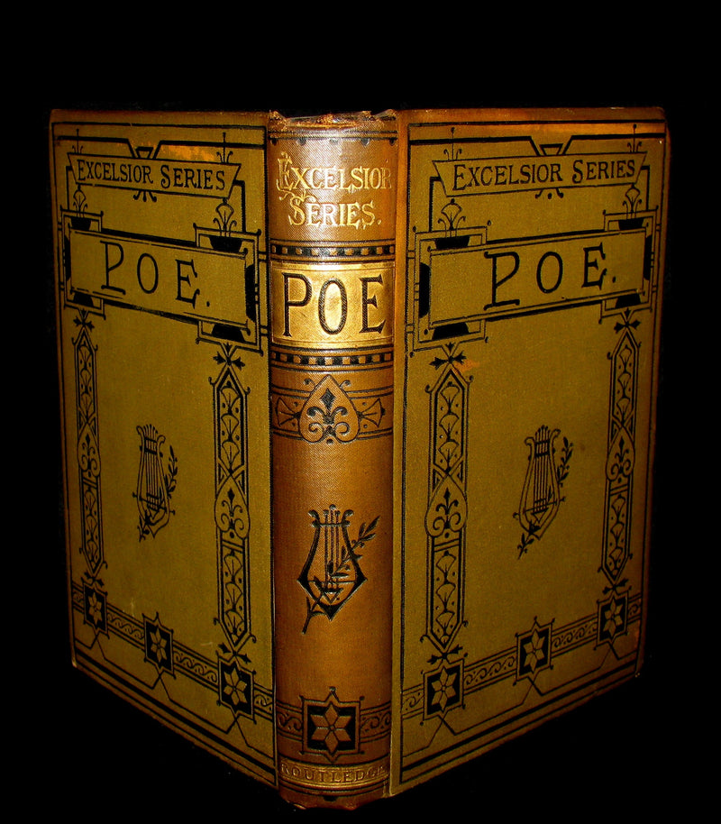 1890 Rare Victorian Book - Complete Poems by Edgar Allan POE (The Raven, Lenore, Ulalume, ...)