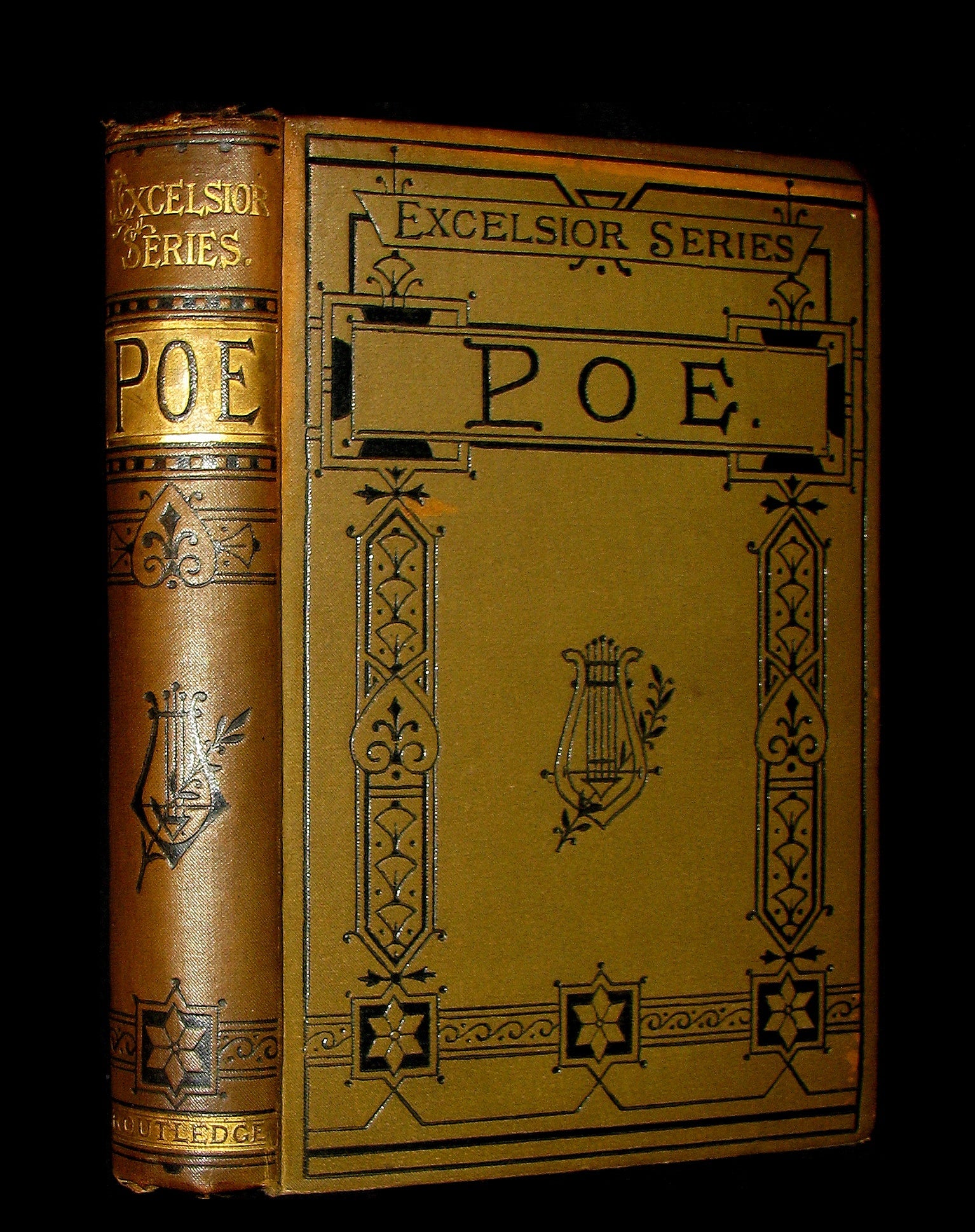 1890 Rare Victorian Book - Complete Poems by Edgar Allan POE (The Raven, Lenore, Ulalume, ...)