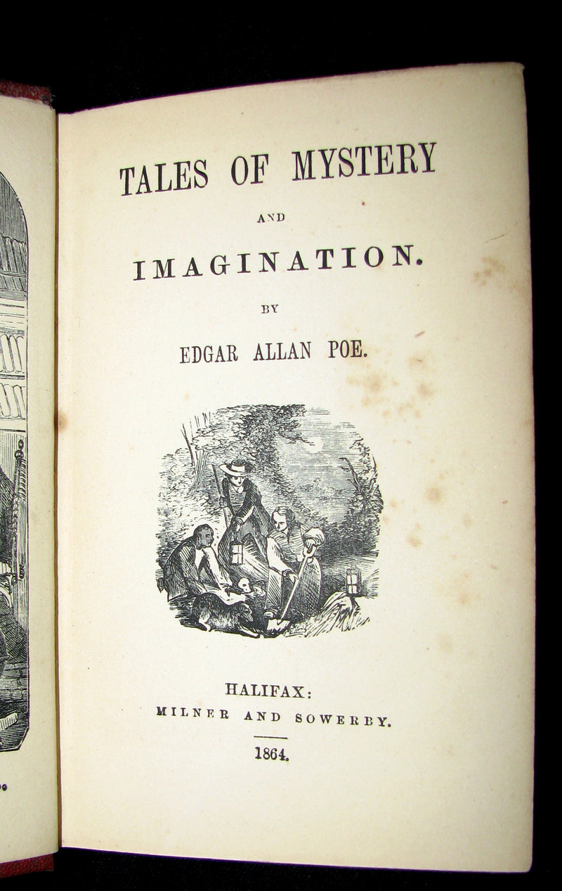 1864 Scarce Book - Edgar Allan POE  - Tales of Mystery and Imagination.