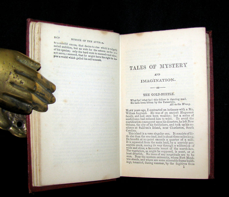 1864 Scarce Book - Edgar Allan POE  - Tales of Mystery and Imagination.