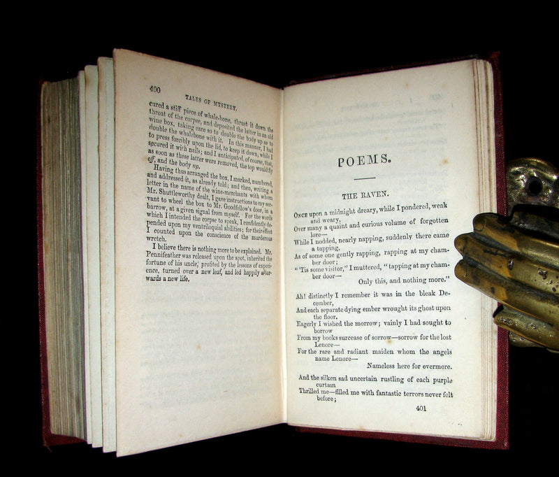 1864 Scarce Book - Edgar Allan POE  - Tales of Mystery and Imagination.