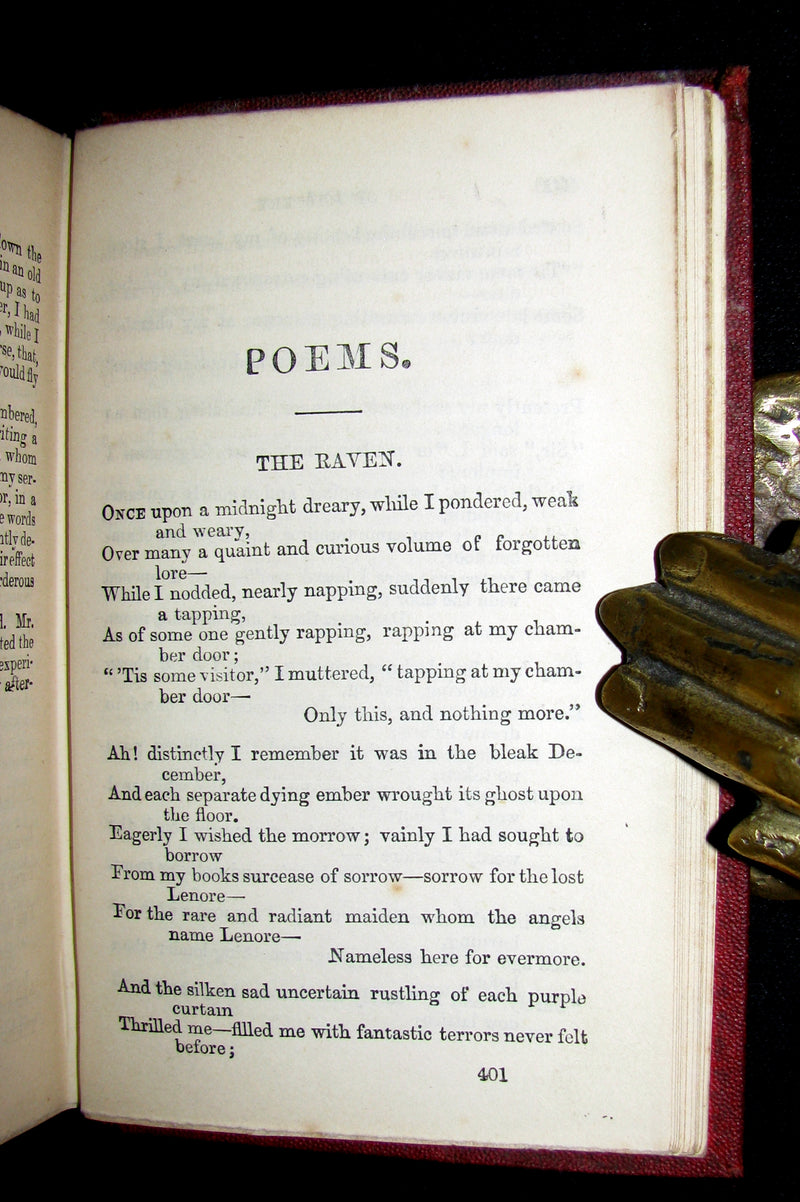 1864 Scarce Book - Edgar Allan POE  - Tales of Mystery and Imagination.