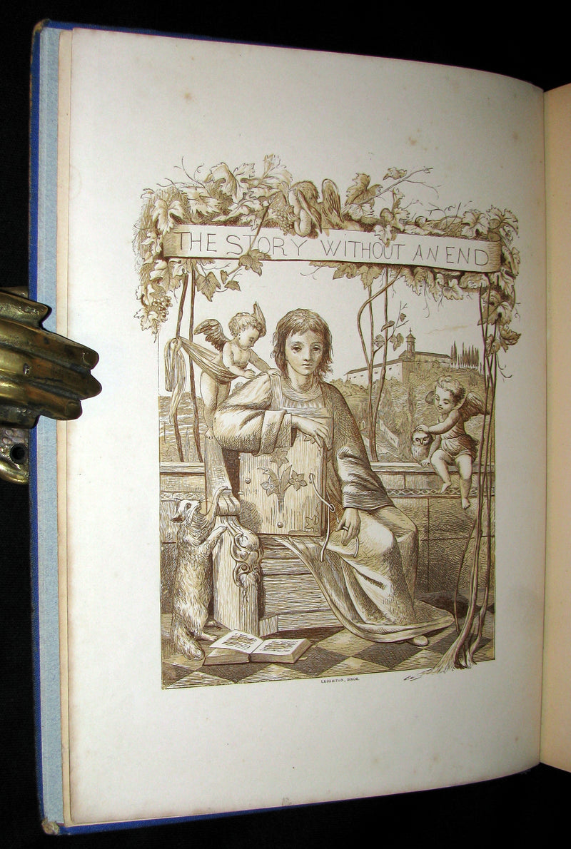 1868 Scarce 1st ED Book - The Story Without An End by Sarah Austin Illustrated by Eleanor Vere Boyle.