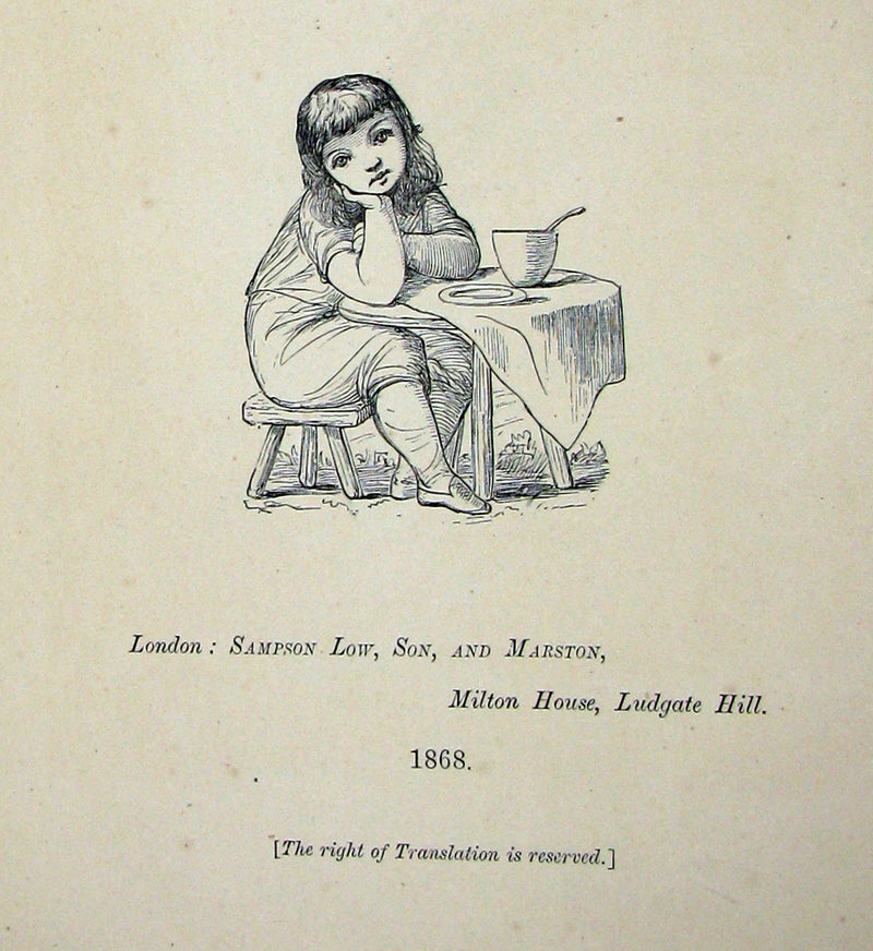 1868 Scarce 1st ED Book - The Story Without An End by Sarah Austin Illustrated by Eleanor Vere Boyle.
