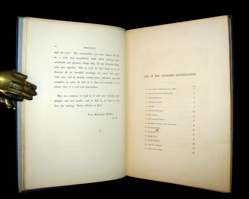 1868 Scarce 1st ED Book - The Story Without An End by Sarah Austin Illustrated by Eleanor Vere Boyle.