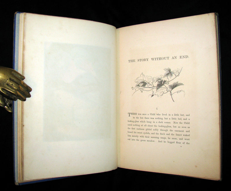 1868 Scarce 1st ED Book - The Story Without An End by Sarah Austin Illustrated by Eleanor Vere Boyle.