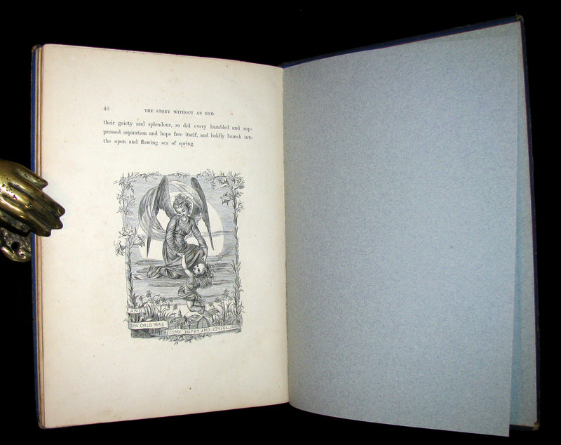 1868 Scarce 1st ED Book - The Story Without An End by Sarah Austin Illustrated by Eleanor Vere Boyle.