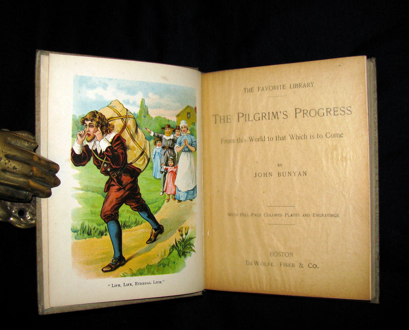 1900 Rare Book - The Pilgrim's Progress from This World to That Which is to Come by John Bunyan