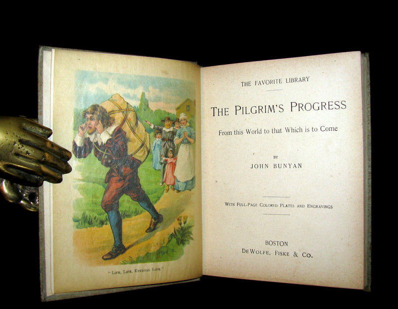 1900 Rare Book - The Pilgrim's Progress from This World to That Which is to Come by John Bunyan