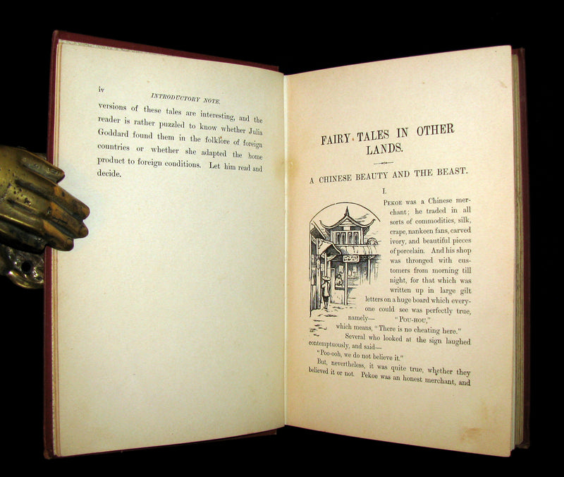 1892 Rare 1stED Book - FAIRY TALES in Other Lands by Julia Goddard. Illustrated.