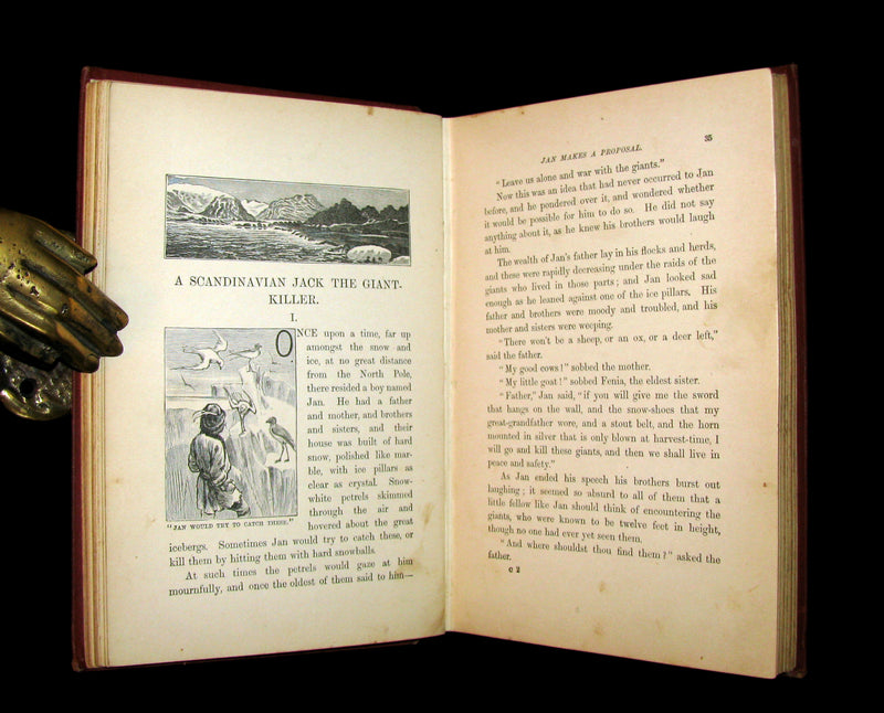 1892 Rare 1stED Book - FAIRY TALES in Other Lands by Julia Goddard. Illustrated.