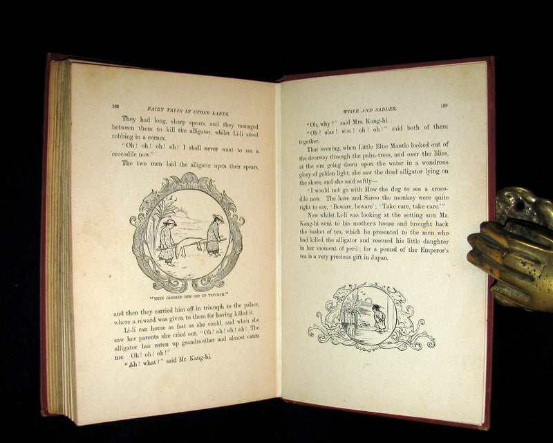 1892 Rare 1stED Book - FAIRY TALES in Other Lands by Julia Goddard. Illustrated.