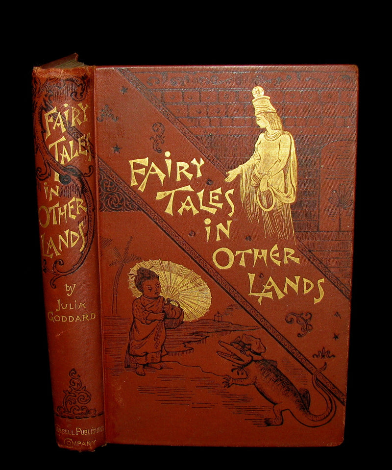 1892 Rare 1stED Book - FAIRY TALES in Other Lands by Julia Goddard. Illustrated.