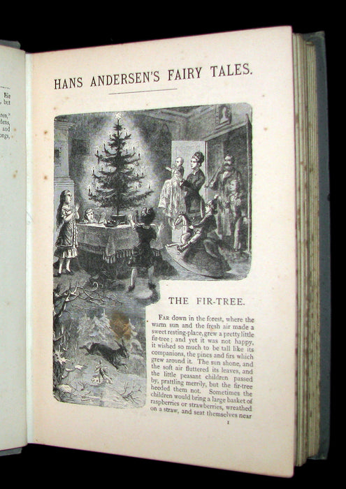 1890 Rare Victorian Book -  Hans ANDERSEN'S FAIRY TALES illustrated.